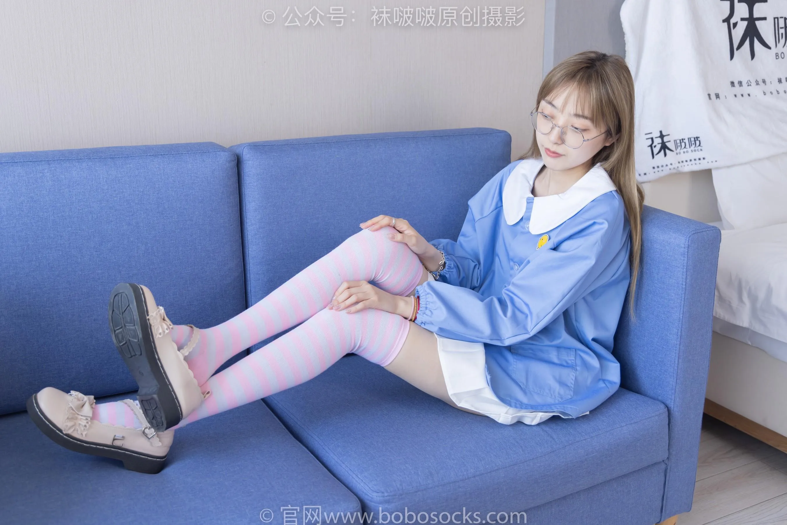 [BoBoSocks袜啵啵]NO.229 稚予-板鞋、皮鞋、两双大腿袜[22] [46P]插图5